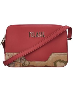 Alviero Martini 1A Classe Tassen ,Rood ,Leer Ld 99 9636 Crossbody Tas