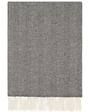 Kiton Kaschmir herringbone schal - Grau