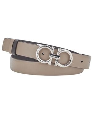 Ferragamo Neue Gancini Bright Gürtel - Braun