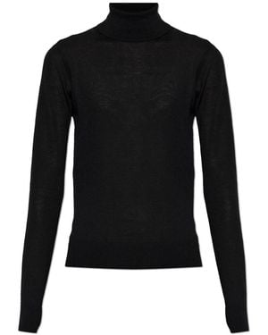 DSquared² Wol Trui Met Geborduurd Logo - Zwart