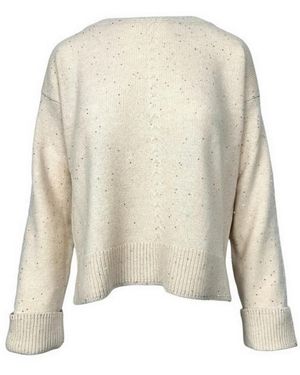 D.exterior Round-Neck Knitwear - Natural