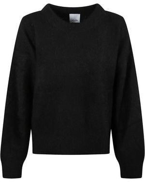 Allude Cashmere En Zijde Trui - Zwart