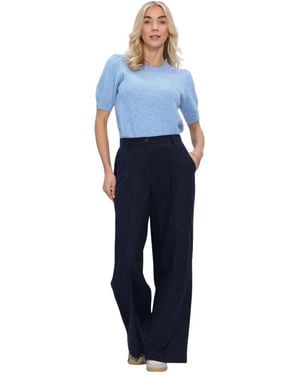 Modström Uzzi Ss Knit - Blau