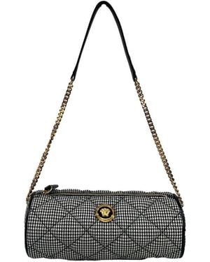 Versace Medusa Quilted Barrel Bag - Schwarz
