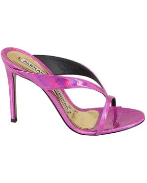 Alexandre Vauthier Heeled Mules - Rose