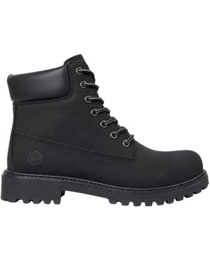 Lumberjack Lace-Up Boots - Black