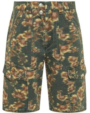 Isabel Marant Denim Shorts - Green