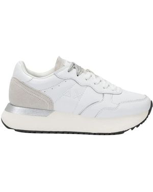 Sun 68 Platform Sneakers - Weiß