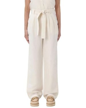 Woolrich Wide Trousers - Neutro