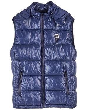 KARL LAGERFELD Vests - Blue