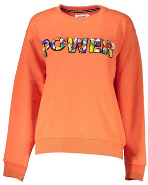 Desigual Cotton Crewneck Sweatshirt - Oranje