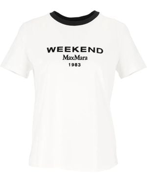 Weekend by Maxmara Tops ,Wit ,Katoen Edison T-Shirt
