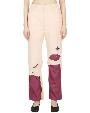 Raf Simons Straight Jeans - Pink