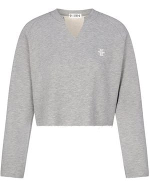 ÉTERNE Hoodies & Sweatvesten ,Grijs ,Raglan Sweatshirt Lange Mouw