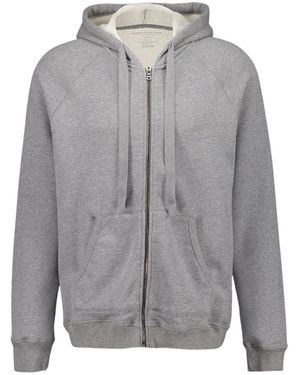 Majestic Filatures Weiche Baumwolle Grauer Kapuzenpullover