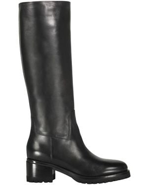 Santoni Hohe Lederstiefel - Schwarz