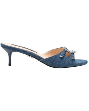 Twentyfourhaitch Sabaudia Heeled Mules - Blau