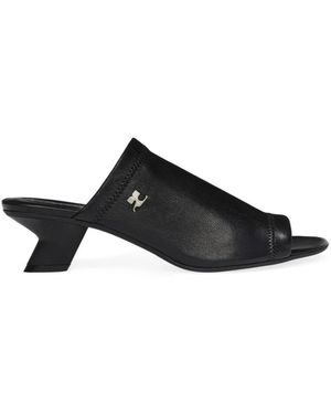 Courreges Heeled Mules - Nero