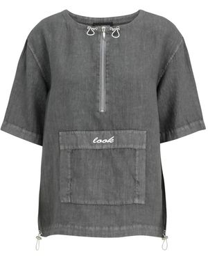Doris Streich Slip-On Blouse - Grijs