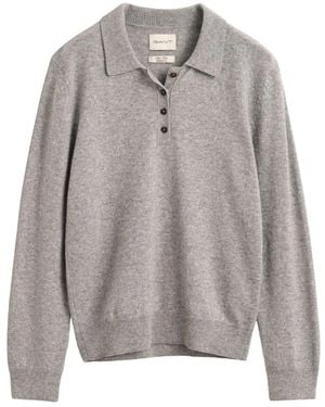 GANT Round-Neck Knitwear - Grigio