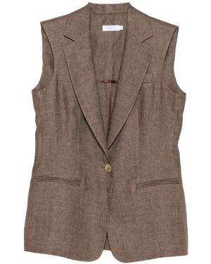 Barba Napoli Jassen ,Bruin ,Linnen Linnen Gilet