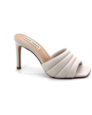 Steve Madden Heeled Mules - White