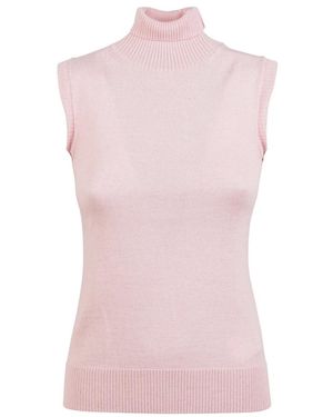 Sportmax Truien & Vesten ,Roze ,Wol Ardenza Turtleneck Trui