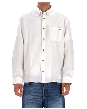 A.P.C. Casual Shirts - White