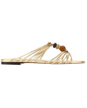 Jimmy Choo Flat Sandals - Natural