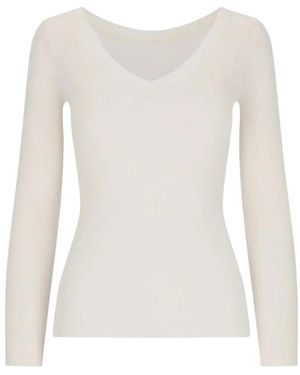 P.A.R.O.S.H. V-Neck Knitwear - White