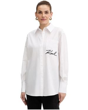KARL LAGERFELD Shirts - Blanc