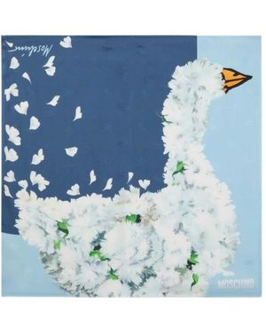Moschino Silky Scarves - Bleu