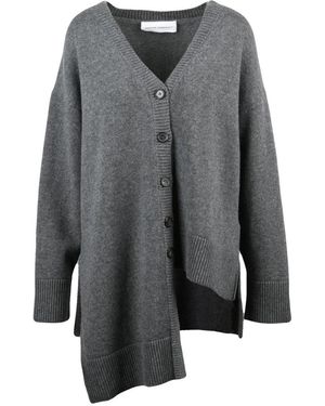 Niccolò Pasqualetti Asymmetrischer Cardigan - Grau