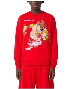 Iceberg Round-Neck Knitwear - Red