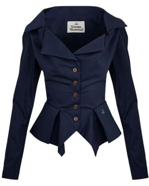 Vivienne Westwood Blauwe Monday Shirt Dameskleding