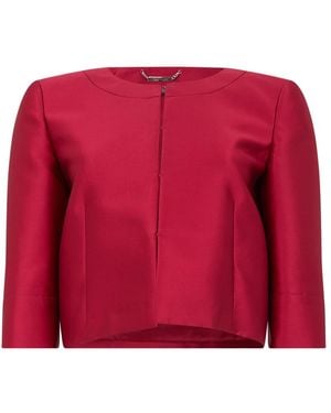 Alberta Ferretti Jassen ,Rood ,Polyester Elegant Jas Met Moderne Pasvorm