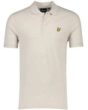 Lyle & Scott Beiges Poloshirt Kurzarm - Natur