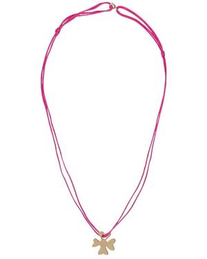 Ines De La Fressange Paris Accessoires ,Roze ,Trefoil Necklace