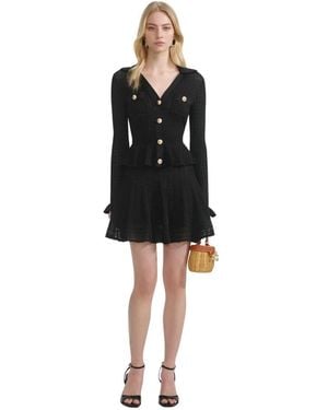 Self-Portrait Short Dresses - Nero