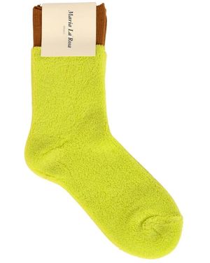 Maria La Rosa Accessoires ,Geel ,Katoen Sportieve Sokken
