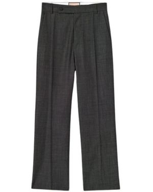 Plan C Straight Trousers - Negro