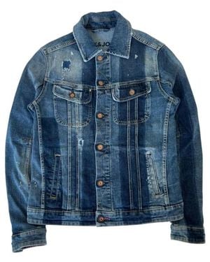Jack & Jones Jassen ,Blauw ,Katoen Cotton Jacket