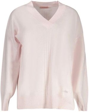 Guess V-Neck Knitwear - Rose