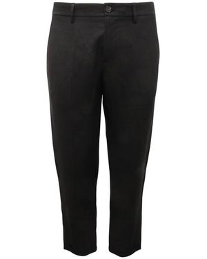 Patrizia Pepe Cropped Trousers - Black