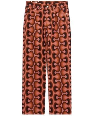 Dries Van Noten Wide Trousers - Red