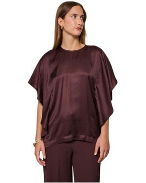 Kaos Overhemden ,Bruin ,Blouses - Paars