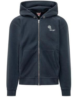 KENZO Hoodies & Sweatvesten ,Blauw ,Eiffel Tower Hoodie