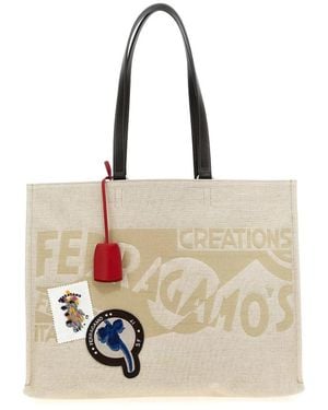 Ferragamo Shopping Bags - Metallic