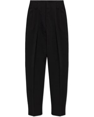 Versace Stretch Wool Tailored Pants - Zwart