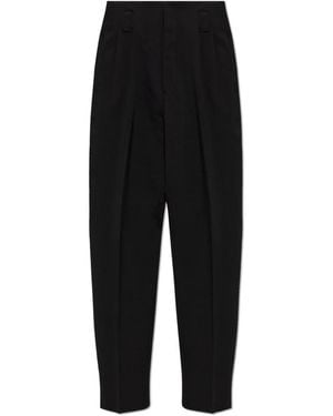 Versace Stretch Wool Tailored Pants - Schwarz